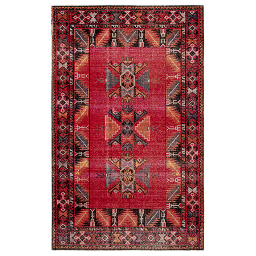 World Menagerie Bewdley Tribal Red Indoor/Outdoor Area Rug & Reviews